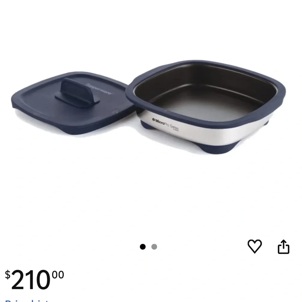 TUPPERWARE MicroPro Grill In Canyon Blue Microwave Grill NEW